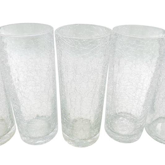Cocktailgläser Longdrickgläser Craquelße Glas Eisglas 50er 60er 70er Jahre Hausbar Gläser