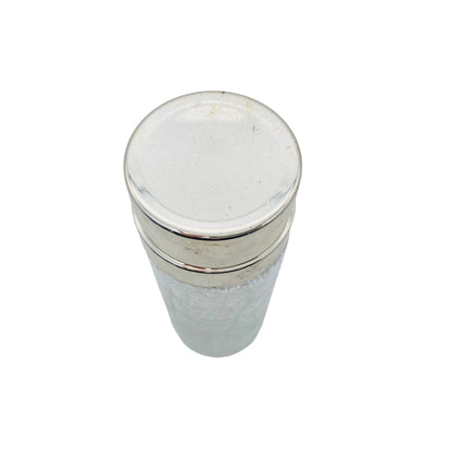 Cocktailshaker versilbert Craquele Glas Shaker 50er 60er Jahre Mid Century