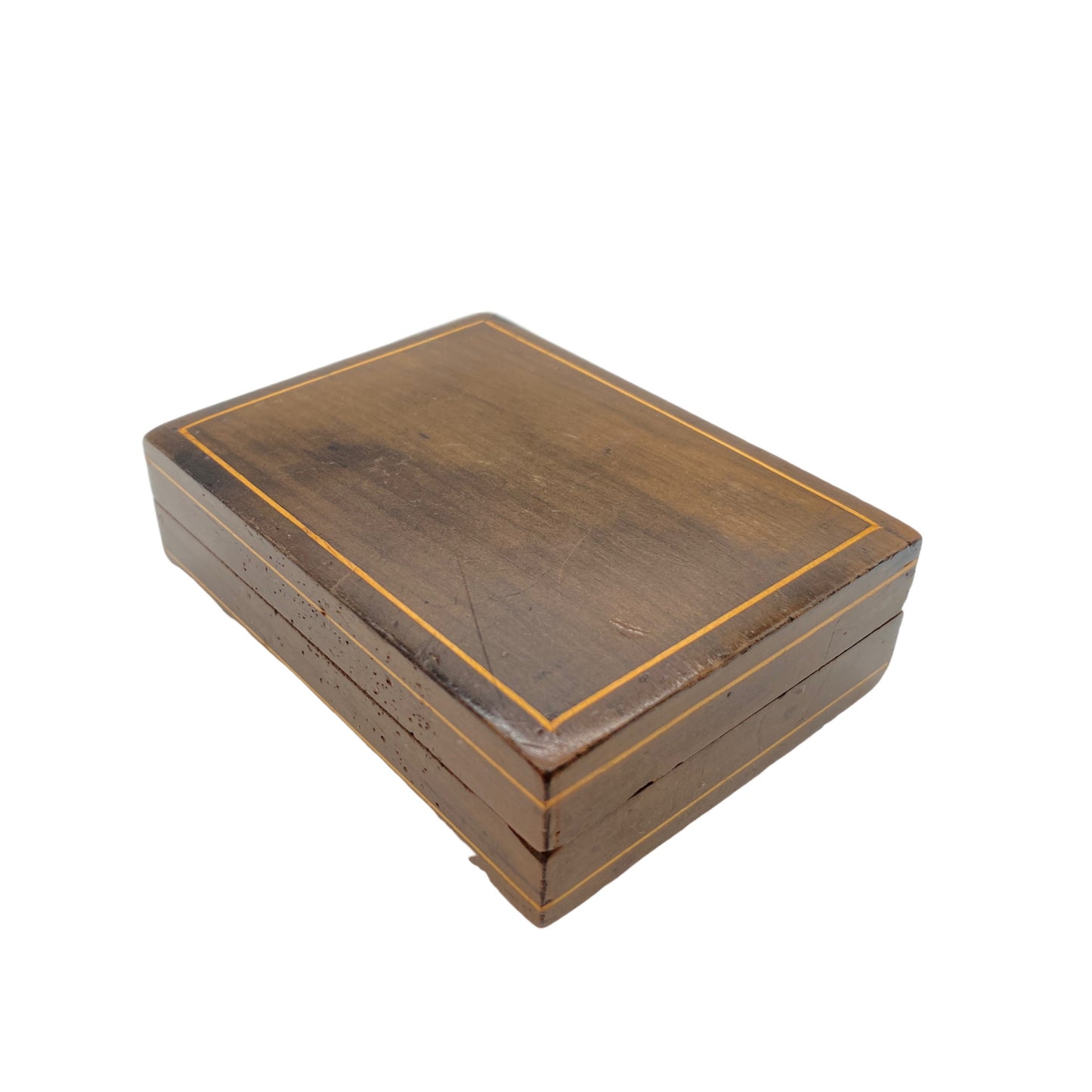 Dose Deckeldose Holz Schatulle mini Vintage 40er 50er Mid Century