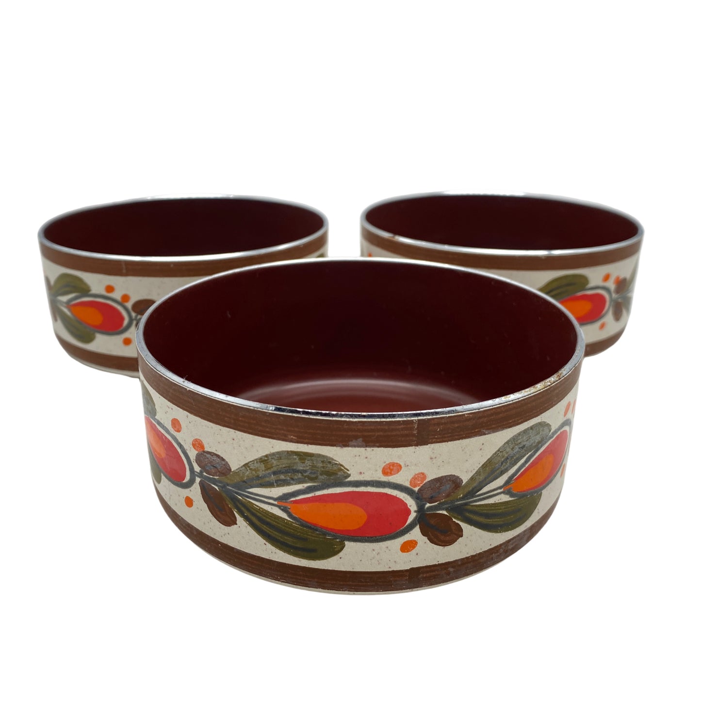 Emaille Schalen Set Edelstahl Vintage 60er 70er Schüssel