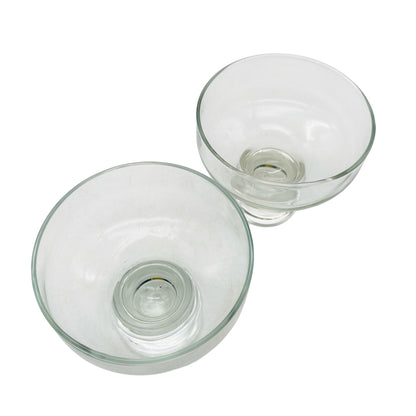 Ersatzgläser Set für Kerzenständer Dänisch Eisen Iron aus Glas 60er 70er Jahre