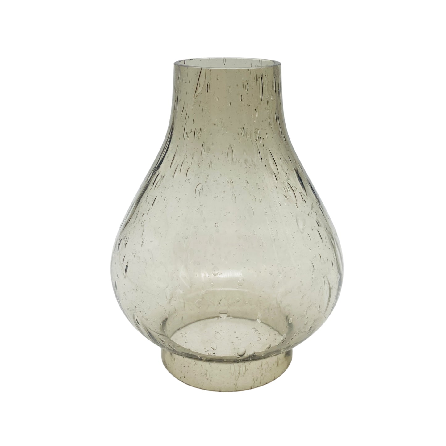 Ersatzschirm Lampenschirm Petroleumlampe H 12,1cm Glas Rauchglas grau Schirm
