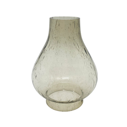 Ersatzschirm Lampenschirm Petroleumlampe H 12,1cm Glas Rauchglas grau Schirm
