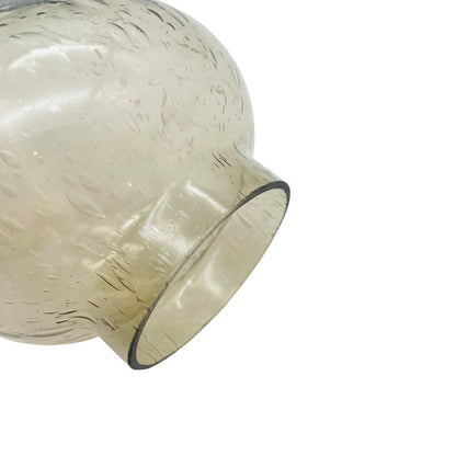 Ersatzschirm Lampenschirm Petroleumlampe H 12,1cm Glas Rauchglas grau Schirm