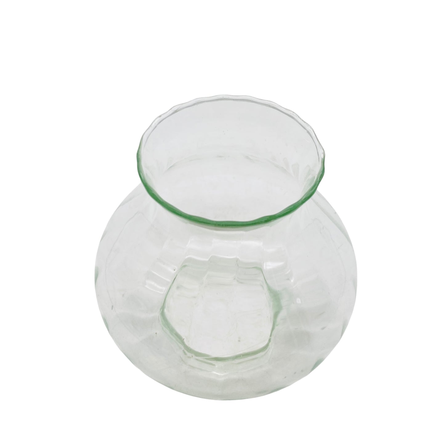 Ersatzschirm für Vintage Kerzenhalter Windlicht transparent Glas 60er 70er Schirm