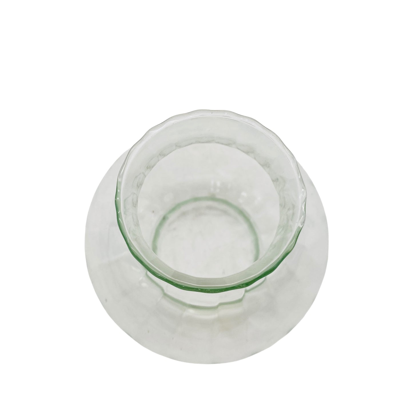 Ersatzschirm für Vintage Kerzenhalter Windlicht transparent Glas 60er 70er Schirm