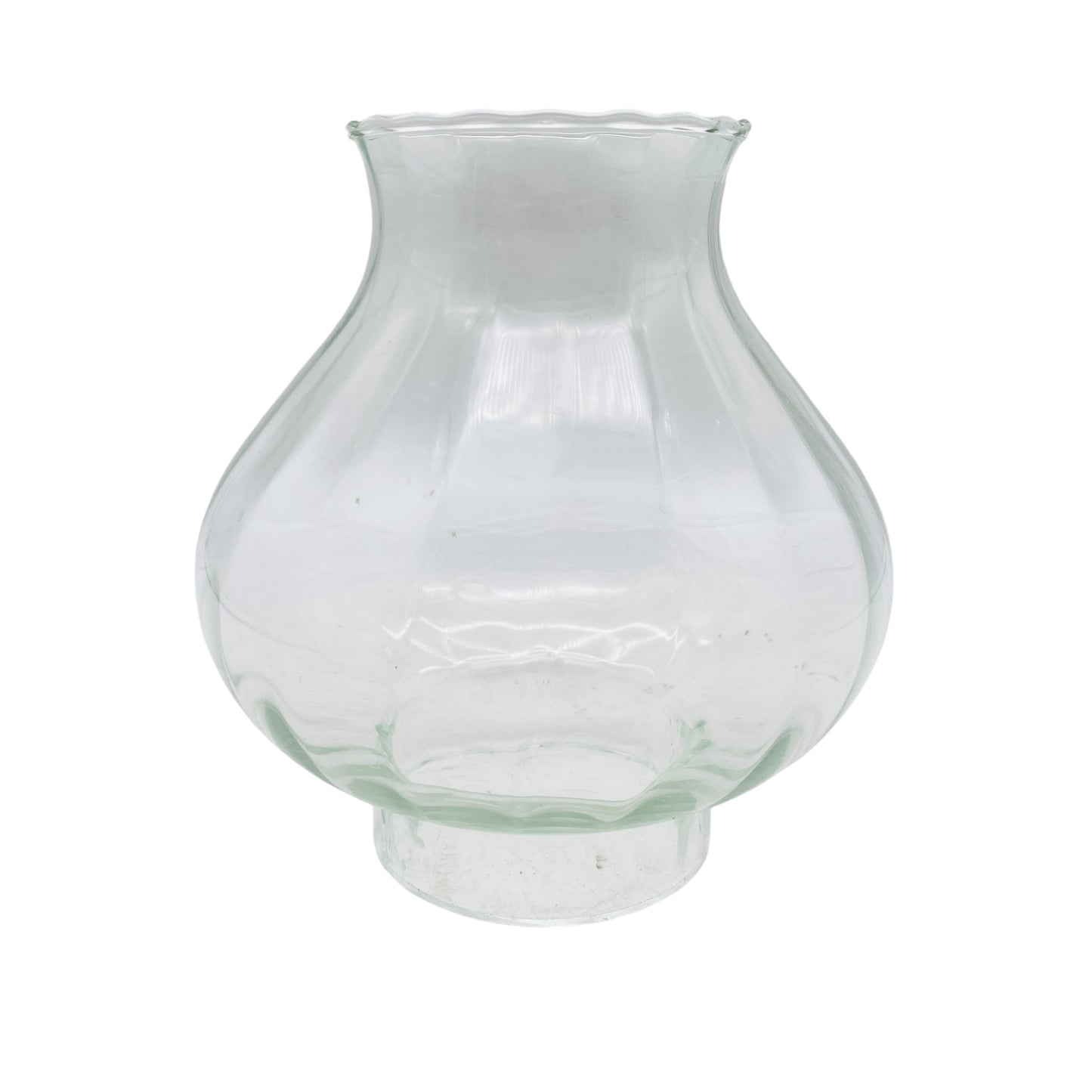 Ersatzschirm für Vintage Kerzenhalter Windlicht transparent Glas 60er 70er Schirm