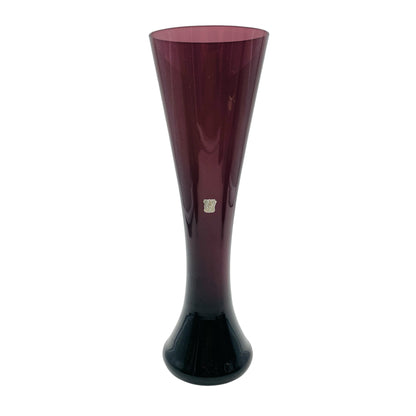 FISCHER Vase Fichtelberg lila 60er 70er Jahre Dekoration Glasvase Amethyst