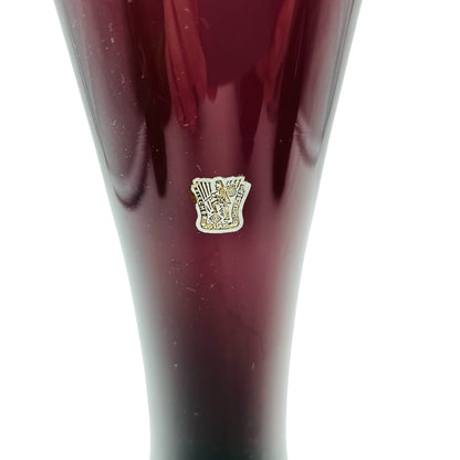 FISCHER Vase Fichtelberg lila 60er 70er Jahre Dekoration Glasvase Amethyst