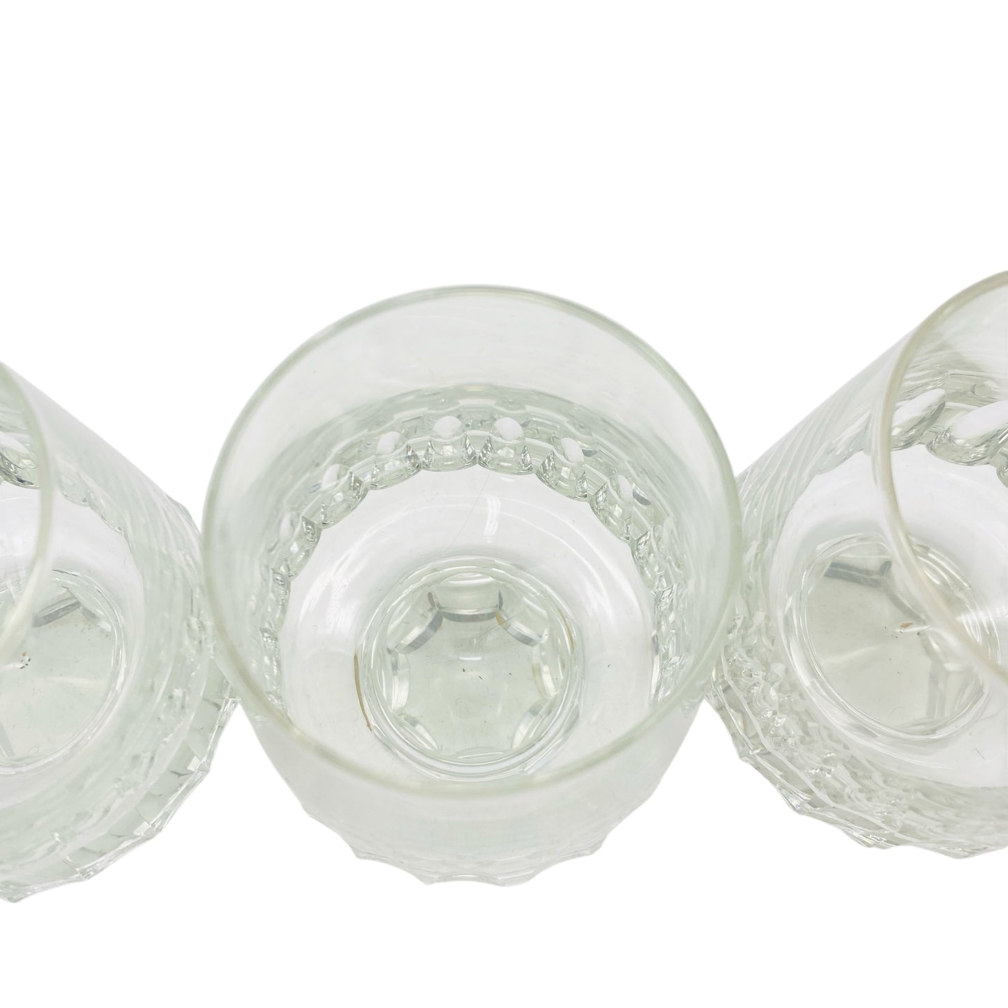 FRIEDRICH Glas Weingläser 6er Set Serie Konsul beschliffen Facetten transparent 60er 70er Jahre