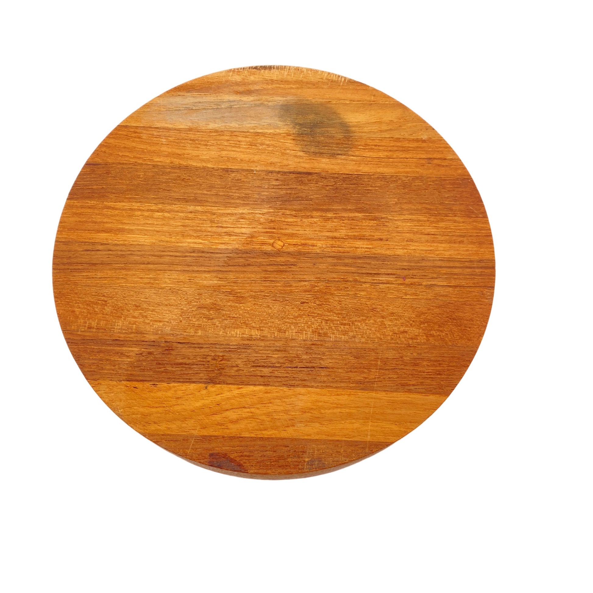 Flache Teak Holz Schale mid Century 59er 60er  Tablett 