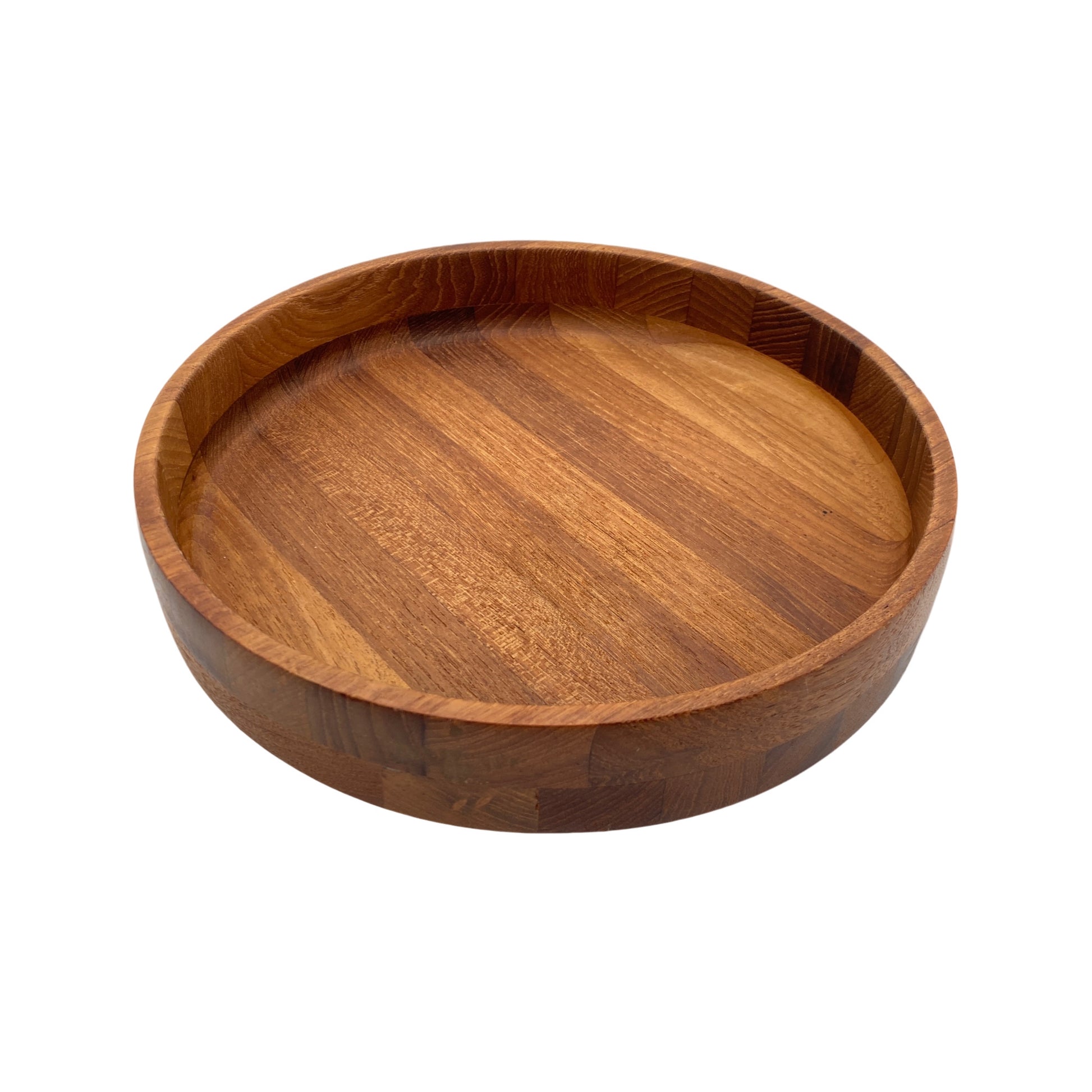 Flache Teak Holz Schale mid Century 59er 60er  Tablett 