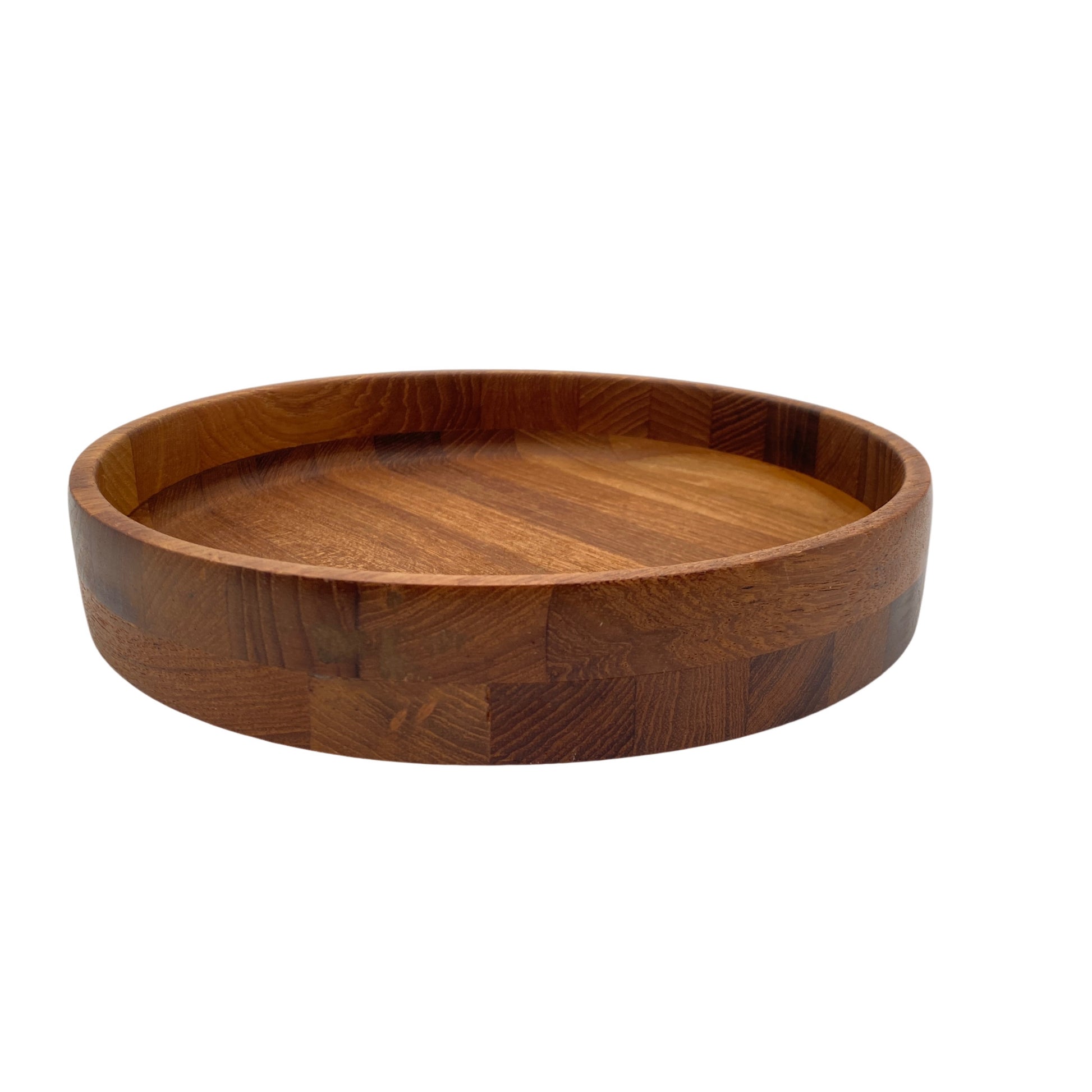 Flache Teak Holz Schale mid Century 59er 60er  Tablett 