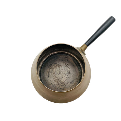 Fonduetopf aus Kupfer von Spring aus der Schweiz Vintage 60er 70er Jahre Stieltopf
