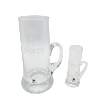 GRAL Glas Wipp und Wumm  Schnapsglas Bierglas Gläser 60er 70er Vintage