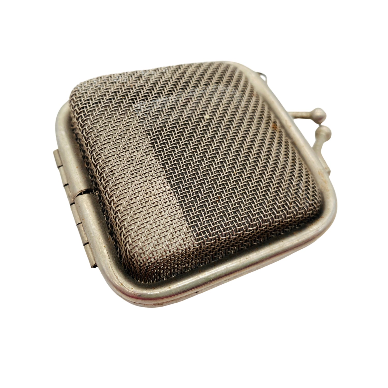 Geldbörse Metall Nickel Portemonnaie 30er 40er 50er Vintage Mid Century