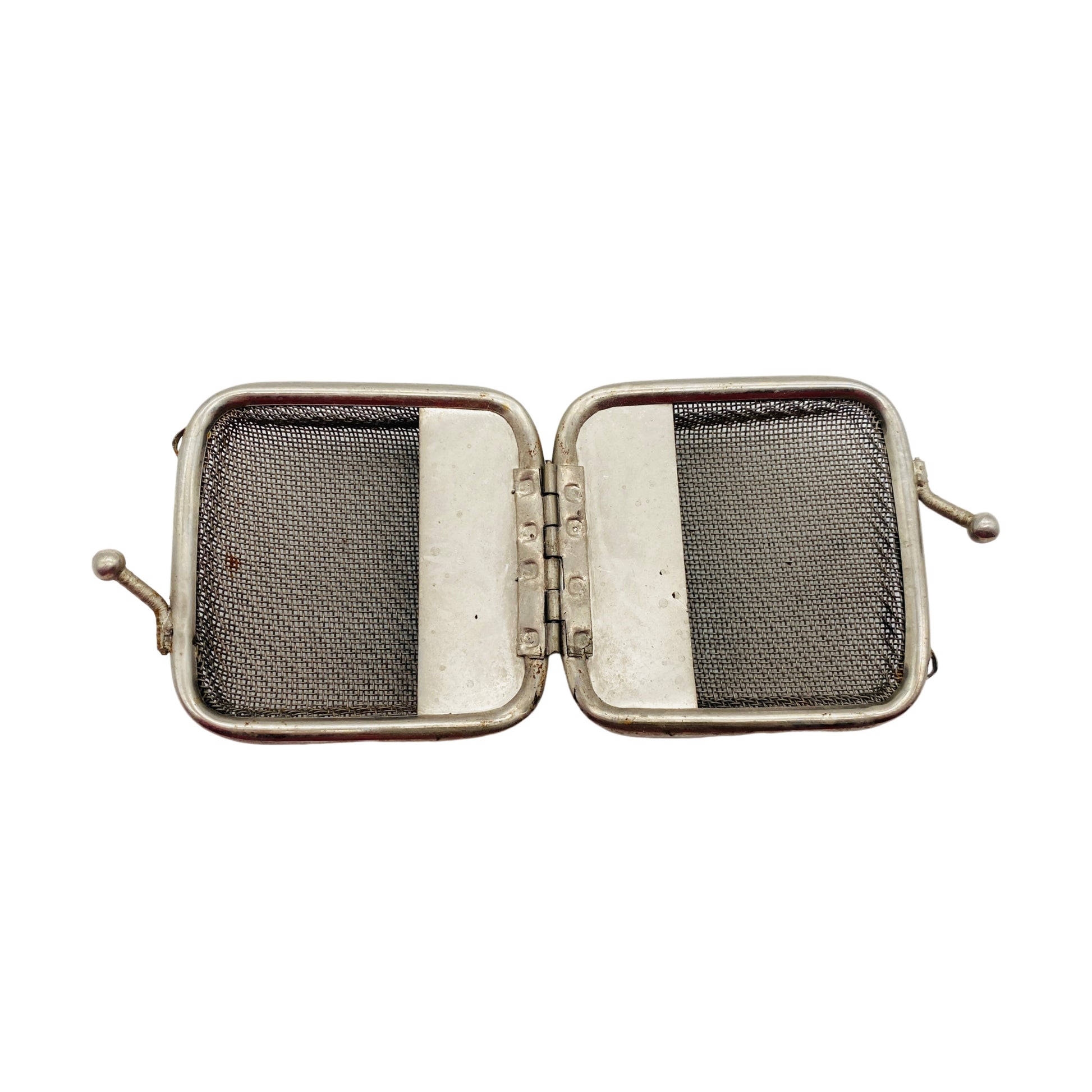 Geldbörse Metall Nickel Portemonnaie 30er 40er 50er Vintage Mid Century