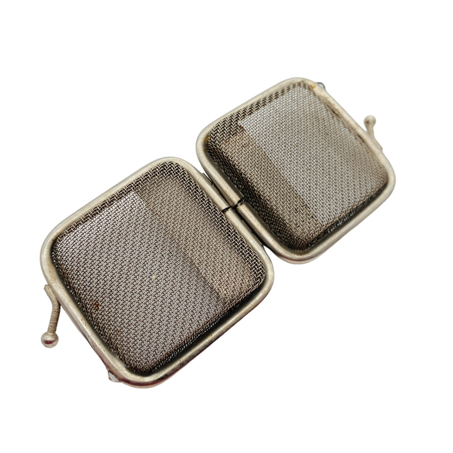 Geldbörse Metall Nickel Portemonnaie 30er 40er 50er Vintage Mid Century