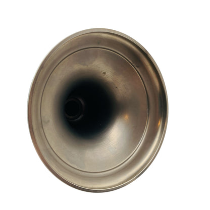 Glas Etagere Pokalschale beschliffen Metall silber Schale 50er 60er 70er Jahre Deko