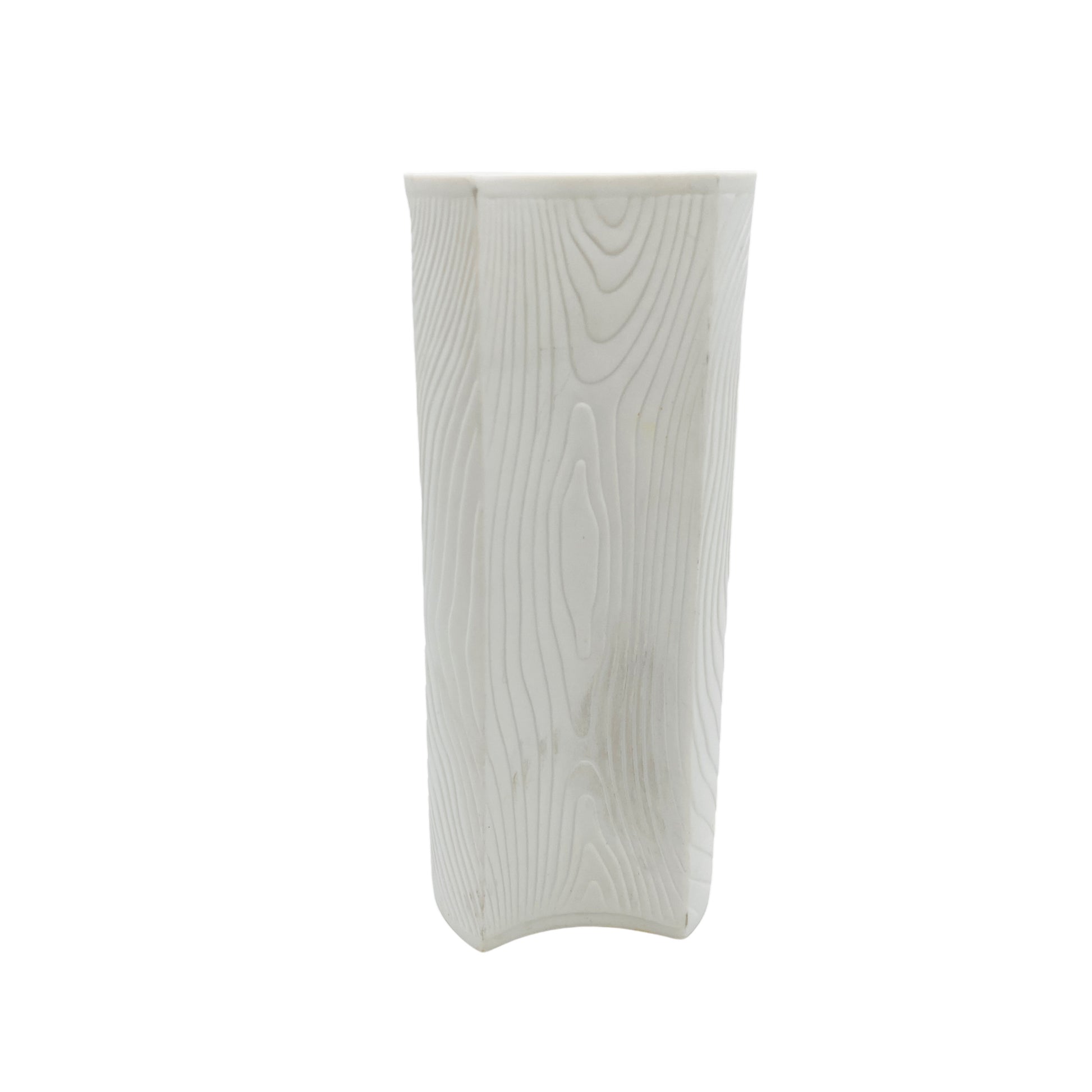 Hutschenreuther Bisquit Porzellan Vase weiß matt 60er 70er Mid Century Vintage