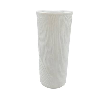 Hutschenreuther Bisquit Porzellan Vase weiß matt 60er 70er Mid Century Vintage