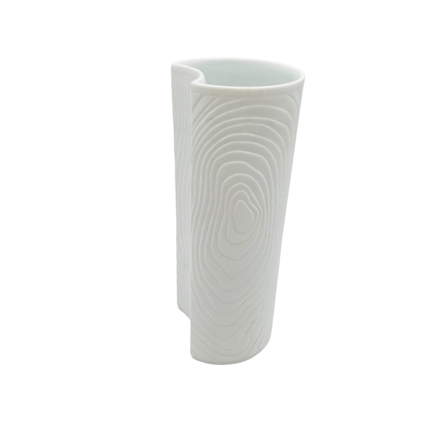 Hutschenreuther Bisquit Porzellan Vase weiß matt 60er 70er Mid Century Vintage