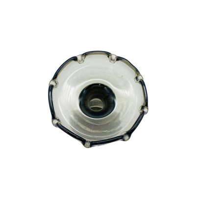 Hyazinthenvase Rauchglas Vintage Craquele Glas 60er 70er Vase