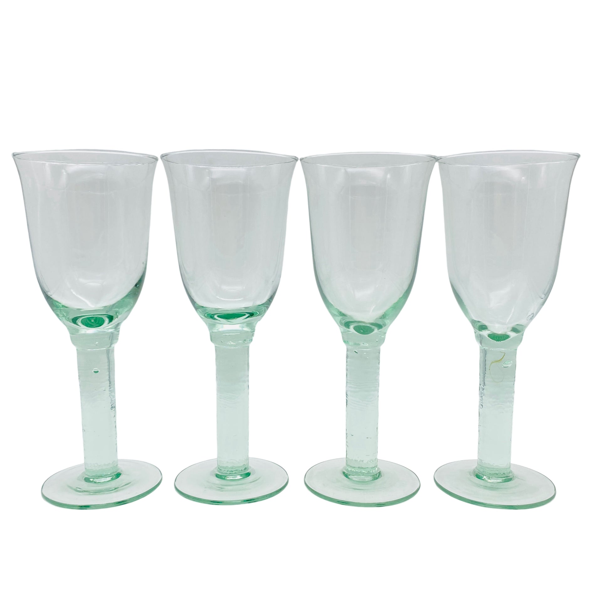 Weingläser grün 4er Set ländliches Design Glas Gläser
