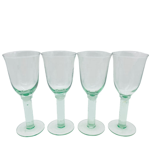 Weingläser grün 4er Set ländliches Design Glas Gläser
