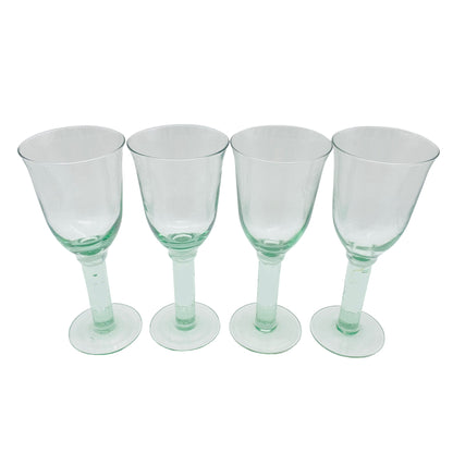 Weingläser grün 4er Set ländliches Design Glas Gläser