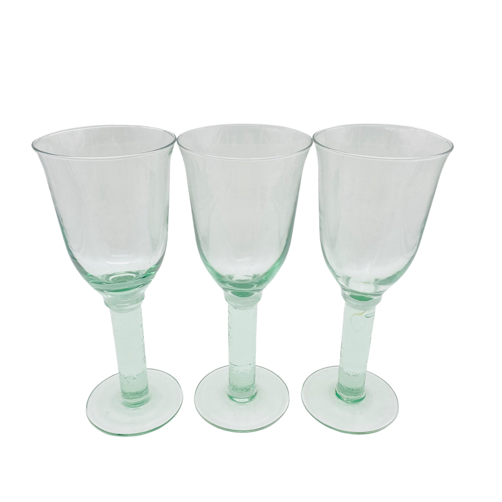 Weingläser grün 3er Set ländliches Design Glas Gläser