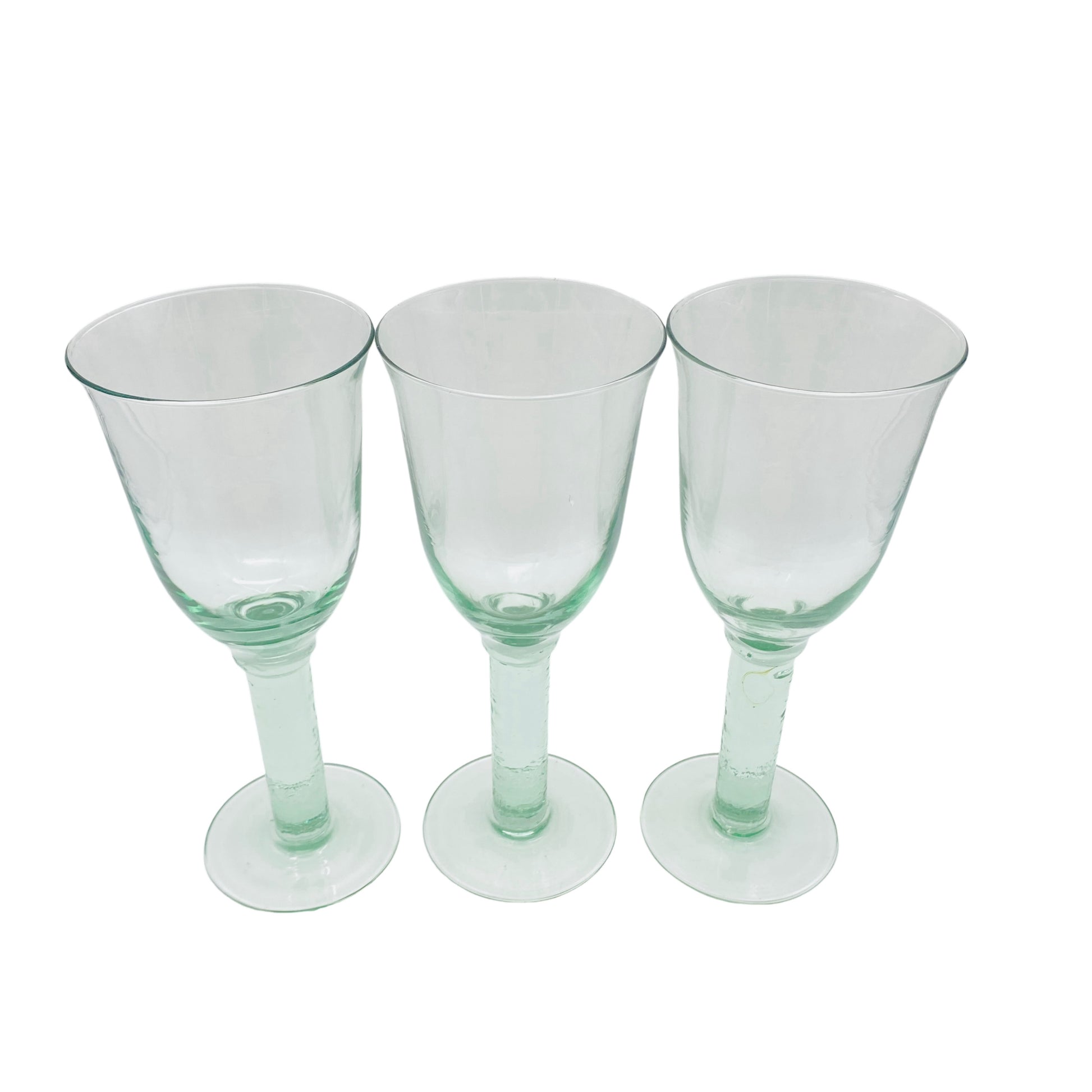 Weingläser grün 3er Set ländliches Design Glas Gläser