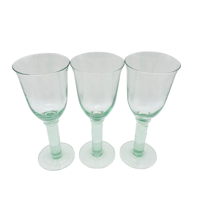 Weingläser grün 3er Set ländliches Design Glas Gläser