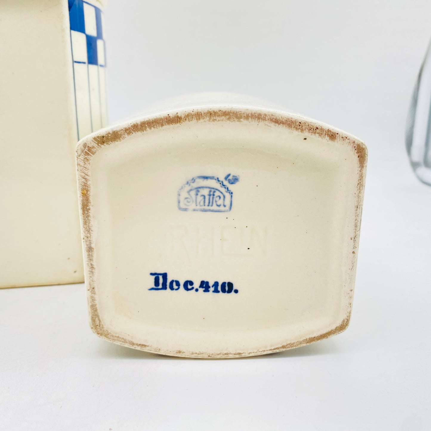 Aschenbecher eckig gelb Vintage 60er 70er Mid Century Dekoration Glas