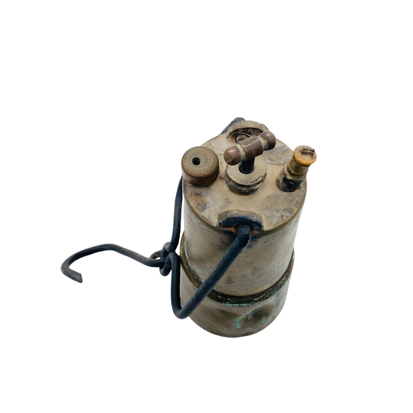 Karbidlampe Vintage Messing farben Metall zum Hängen Karbidleuchte
