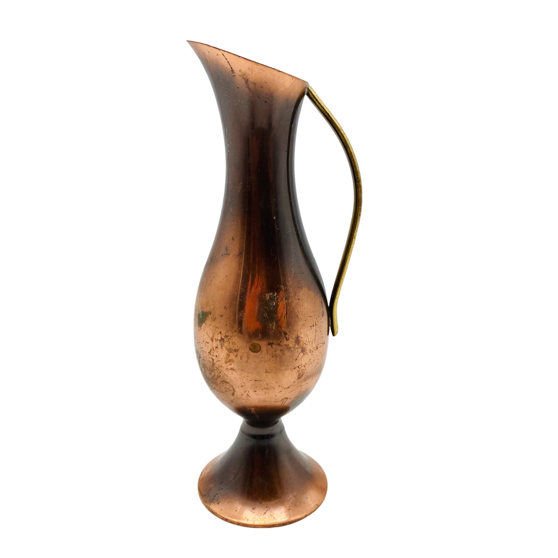 Kupfervase Vase Mid Century Modern Kupfer Vintage 50er 60er Jahre