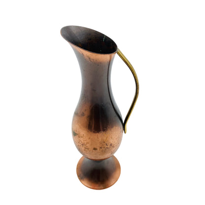 Kupfervase Vase Mid Century Modern Kupfer Vintage 50er 60er Jahre