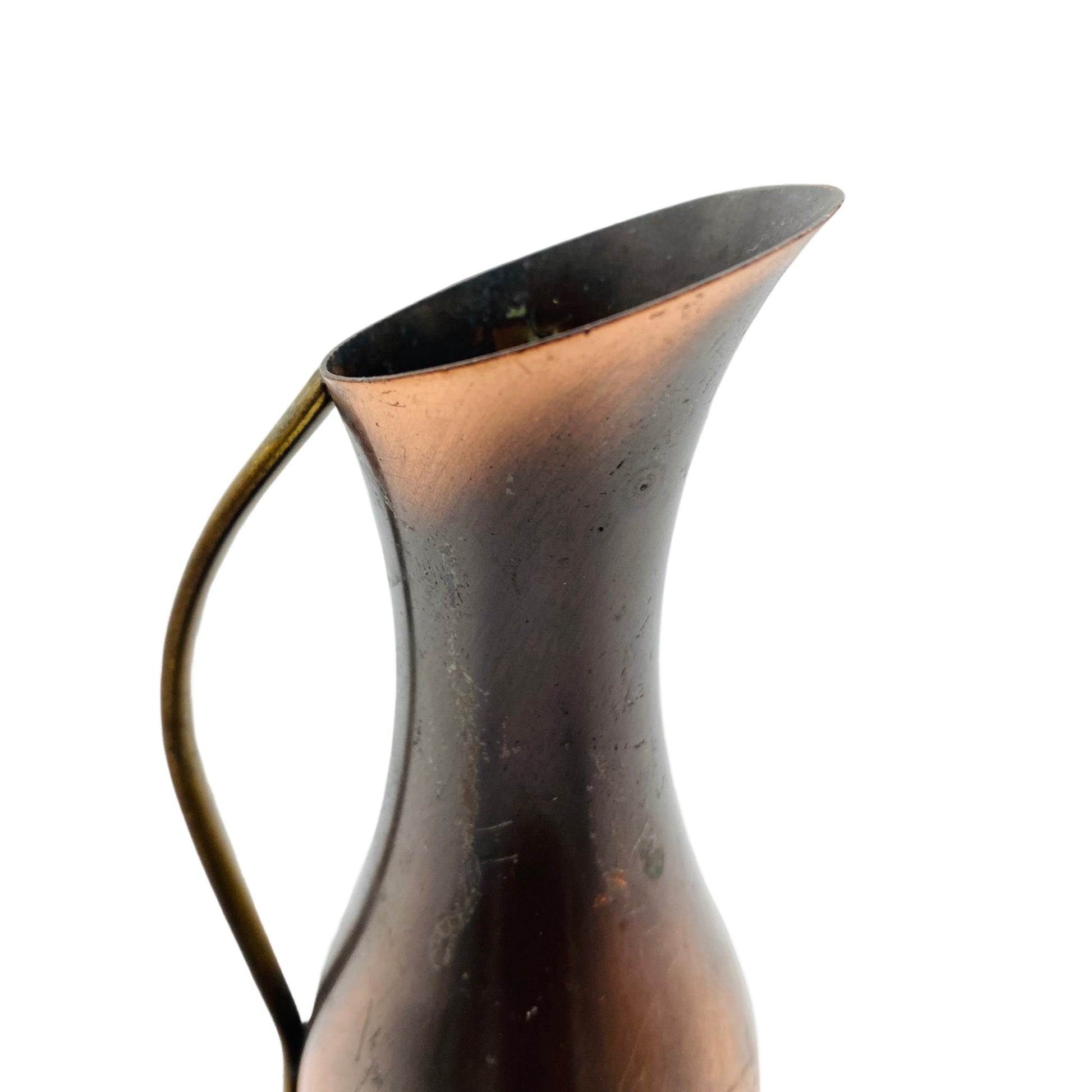Kupfervase Vase Mid Century Modern Kupfer Vintage 50er 60er Jahre