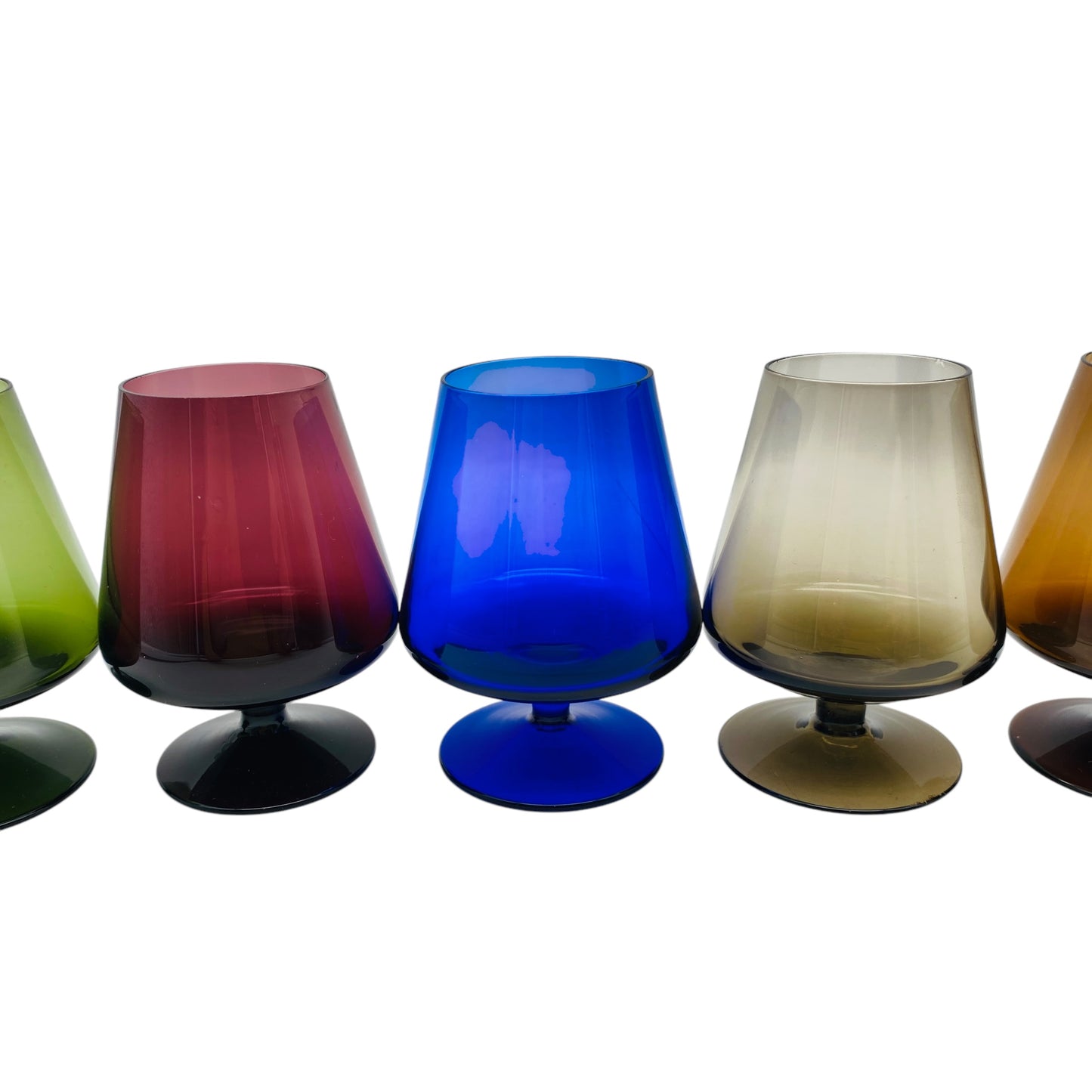 INGRID Cognacgläser Design Kurt Wokan 1970er Jahre Vintage Gläser bunt