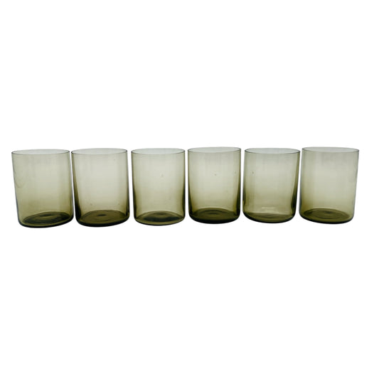 INGRID Schnapsgläser Likörgläser Rauchglas grau 50er 60er Jahre Mid Century Bargläser