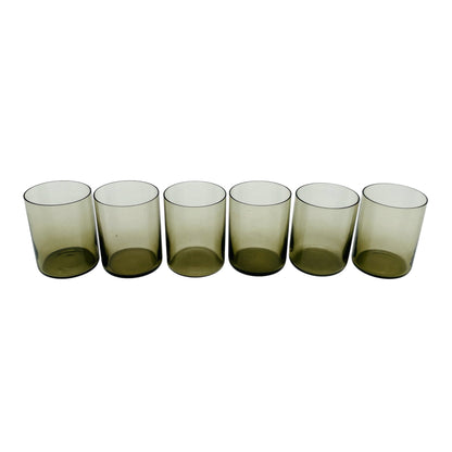 INGRID Schnapsgläser Likörgläser Rauchglas grau 50er 60er Jahre Mid Century Bargläser