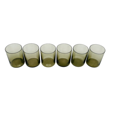 INGRID Schnapsgläser Likörgläser Rauchglas grau 50er 60er Jahre Mid Century Bargläser