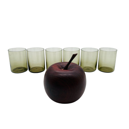 INGRID Schnapsgläser Likörgläser Rauchglas grau 50er 60er Jahre Mid Century Bargläser