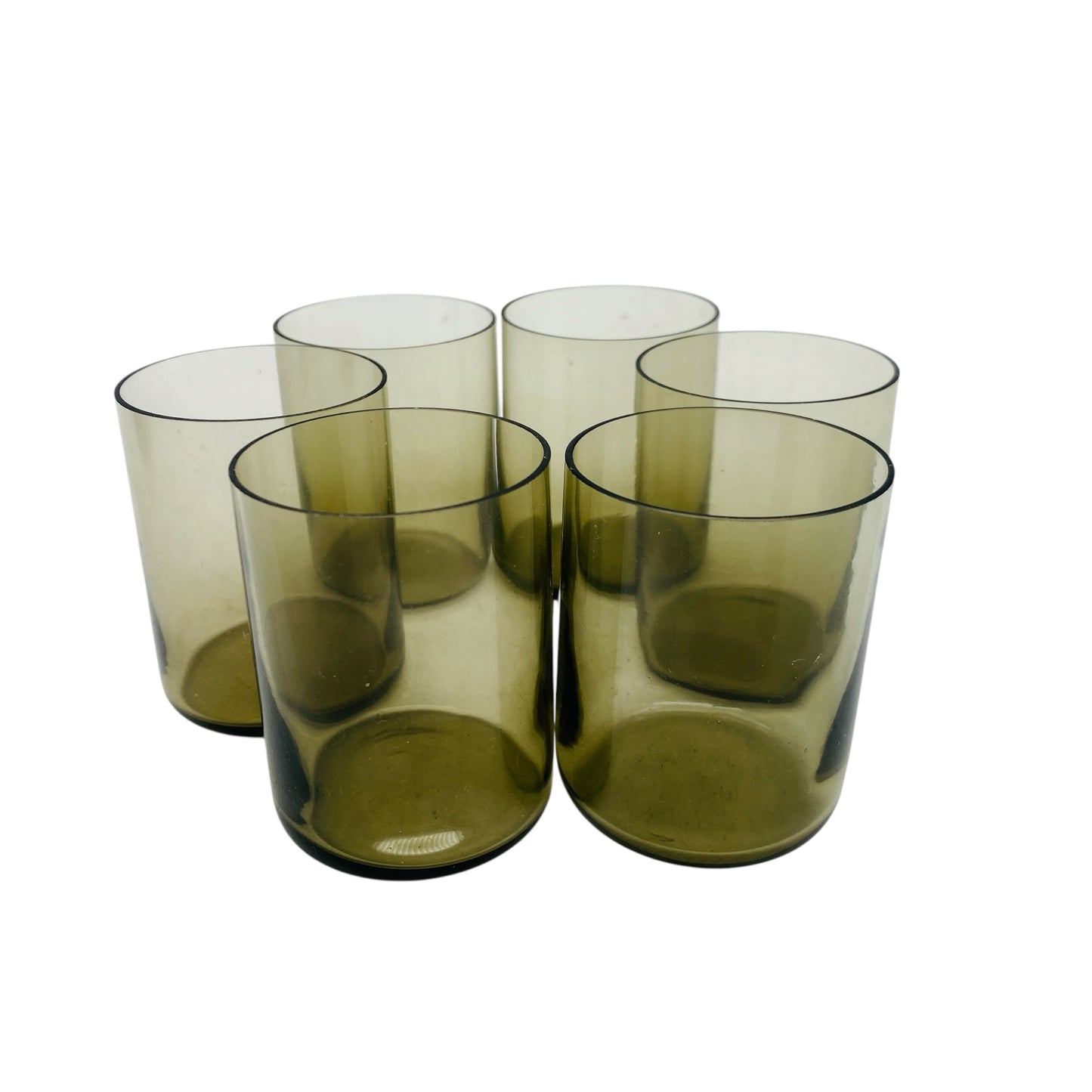 INGRID Schnapsgläser Likörgläser Rauchglas grau 50er 60er Jahre Mid Century Bargläser
