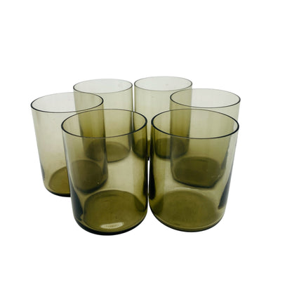 INGRID Schnapsgläser Likörgläser Rauchglas grau 50er 60er Jahre Mid Century Bargläser