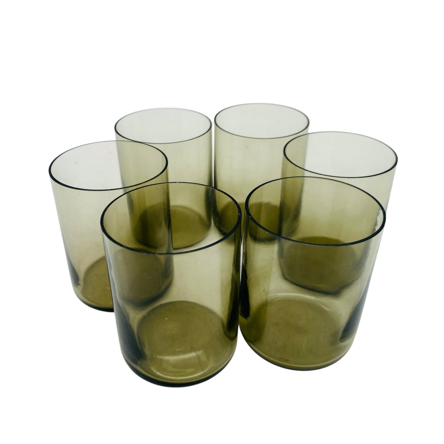 INGRID Schnapsgläser Likörgläser Rauchglas grau 50er 60er Jahre Mid Century Bargläser