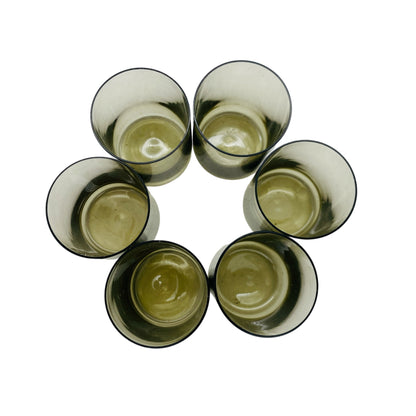 INGRID Schnapsgläser Likörgläser Rauchglas grau 50er 60er Jahre Mid Century Bargläser
