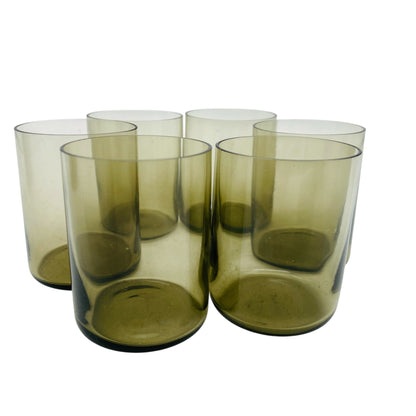 INGRID Schnapsgläser Likörgläser Rauchglas grau 50er 60er Jahre Mid Century Bargläser