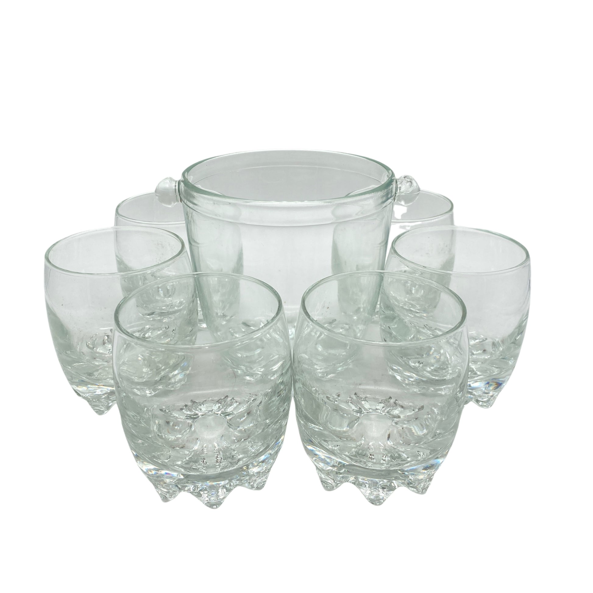 I Vetri di Fidenza Whisky Set Ice Bucket Eiseimer Gläser Vintage 70er 80er 