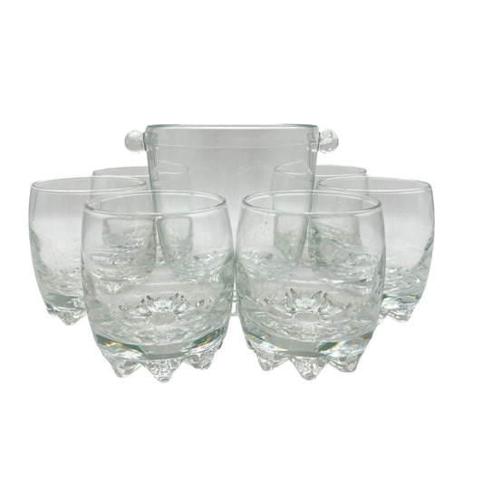 I Vetri di Fidenza Whisky Set Ice Bucket Eiseimer Gläser Vintage 70er 80er 